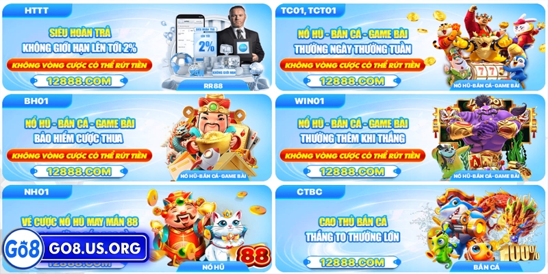 Sử dụng khuyến mãi tăng vốn khi chơi nổ hũ go8